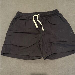Chubbies Black Athletic Shorts with White Drawstring